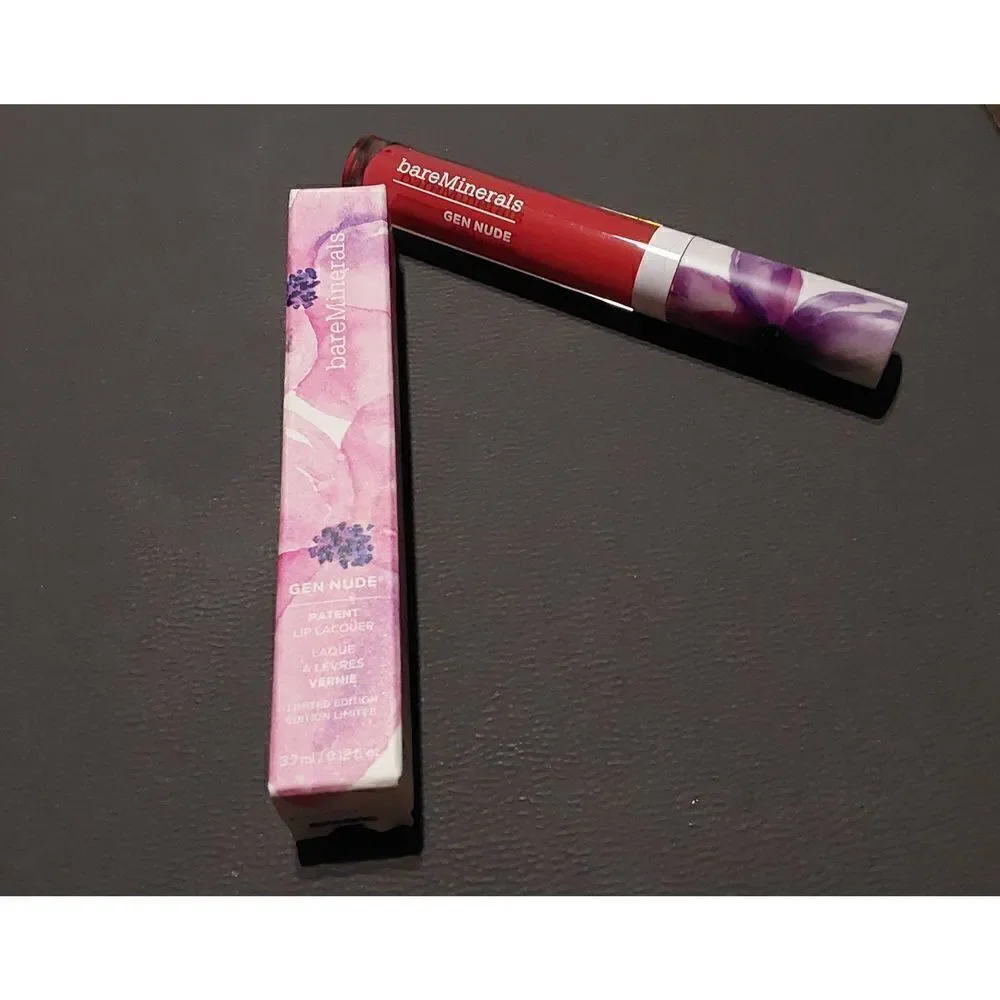 BNIB~bareMinerals Gen Nude Patent Lip Lacquer in 